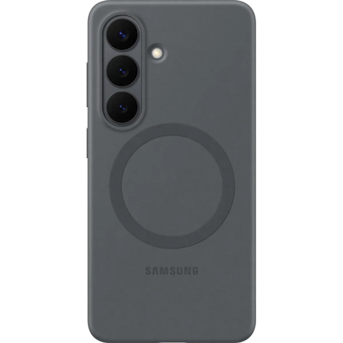 Samsung Galaxy S26 Siliconen Back Cover met Magneet Zwart