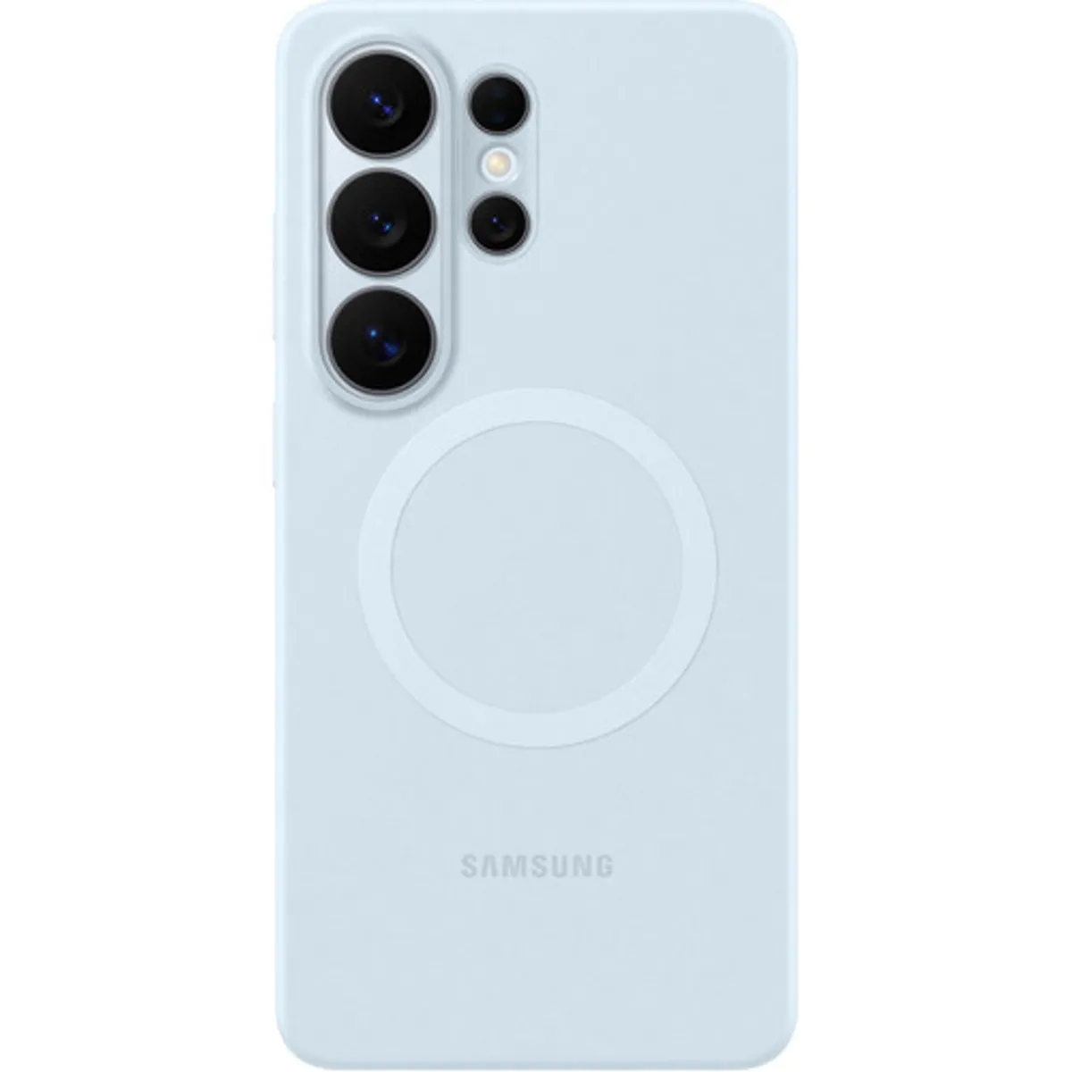 Samsung Galaxy S26 Ultra Siliconen Back Cover met Magneet Blauw