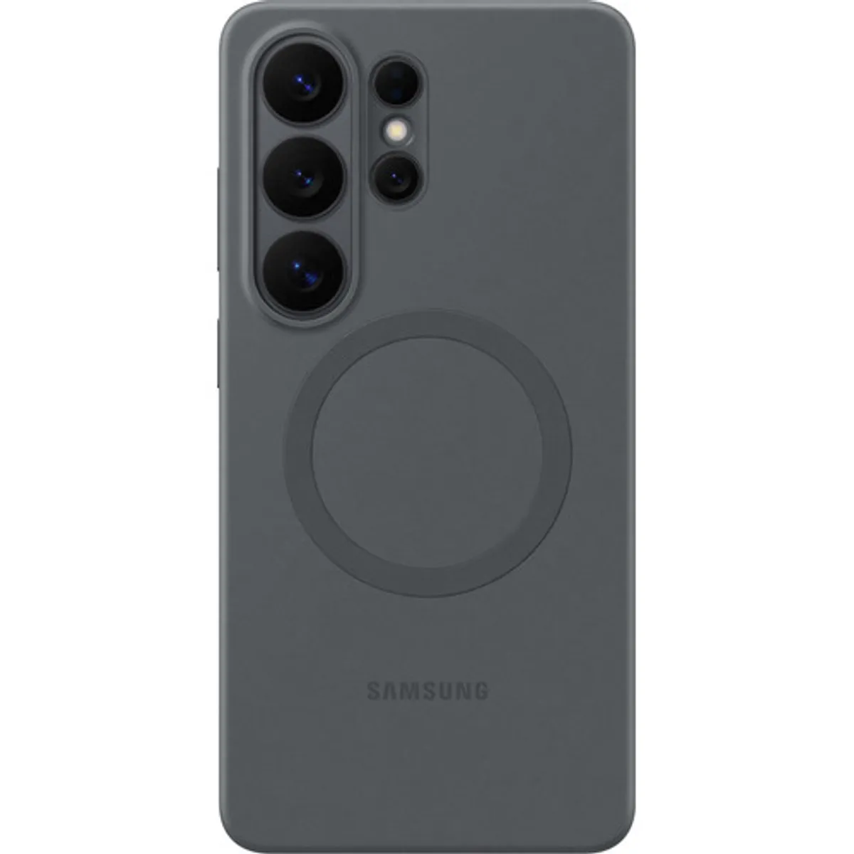 Samsung Galaxy S26 Ultra Siliconen Back Cover met Magneet Zwart