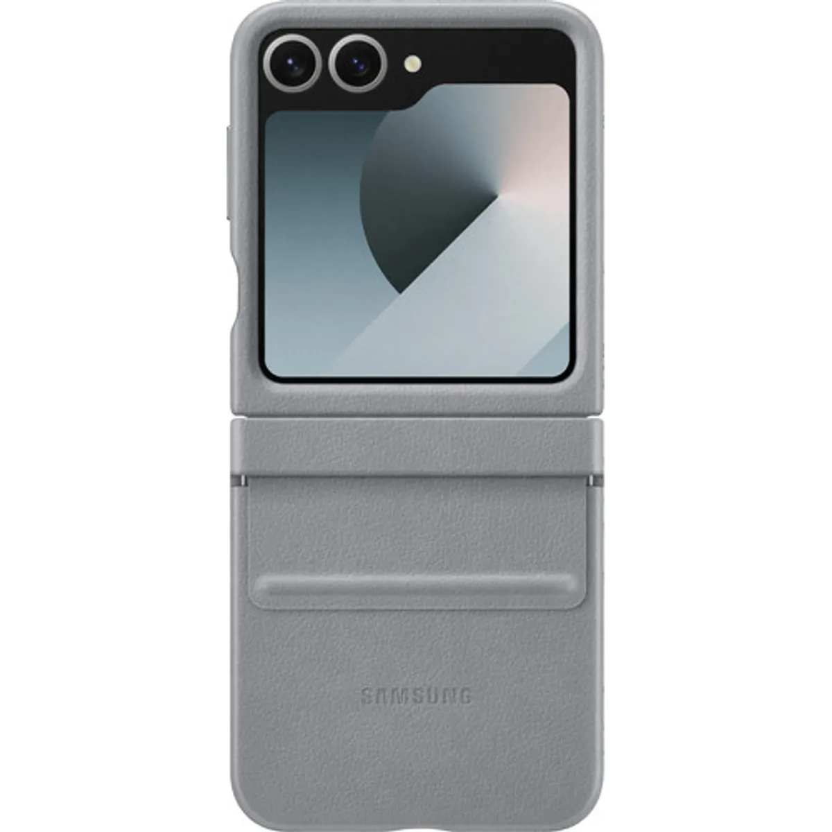 Samsung Galaxy Z Flip 6 Back Cover Kunstleer Grijs