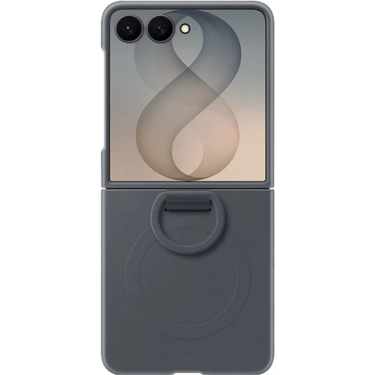Samsung Galaxy Z Flip 8 Siliconen Back Cover met Magneet Zwart