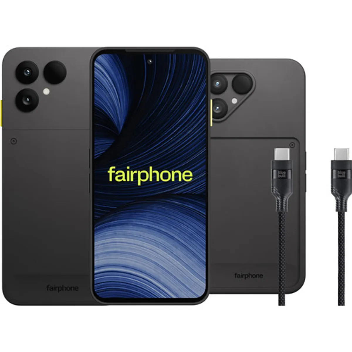 Fairphone 6+ 256GB Zwart 5G + Basis Accessoirepakket