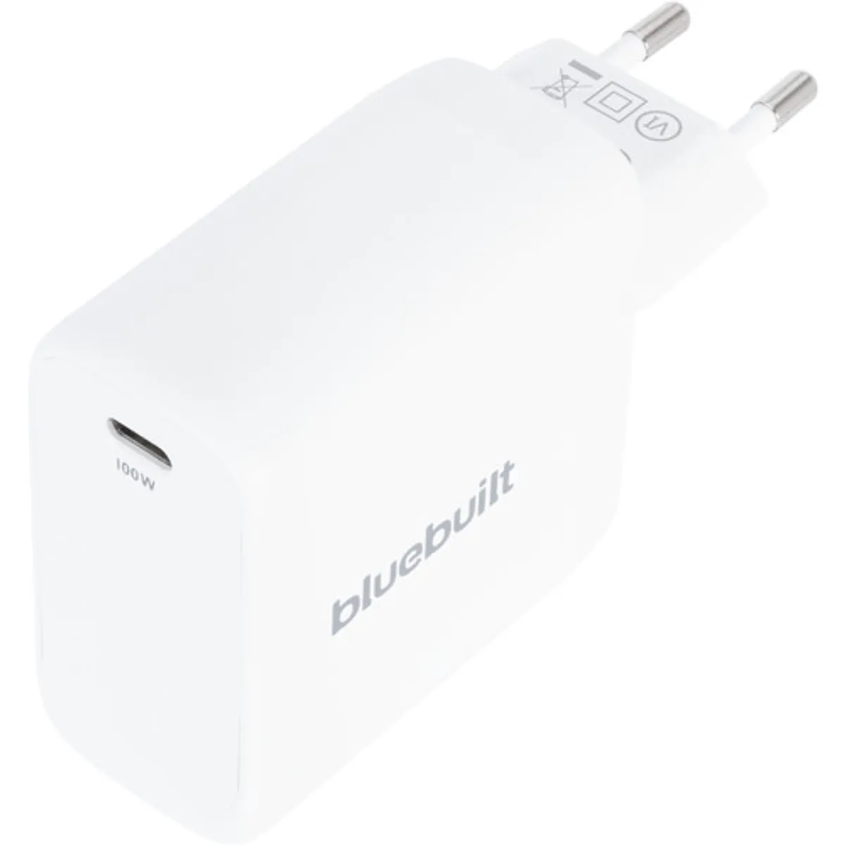 BlueBuilt 100W GaN Usb C Oplader Wit