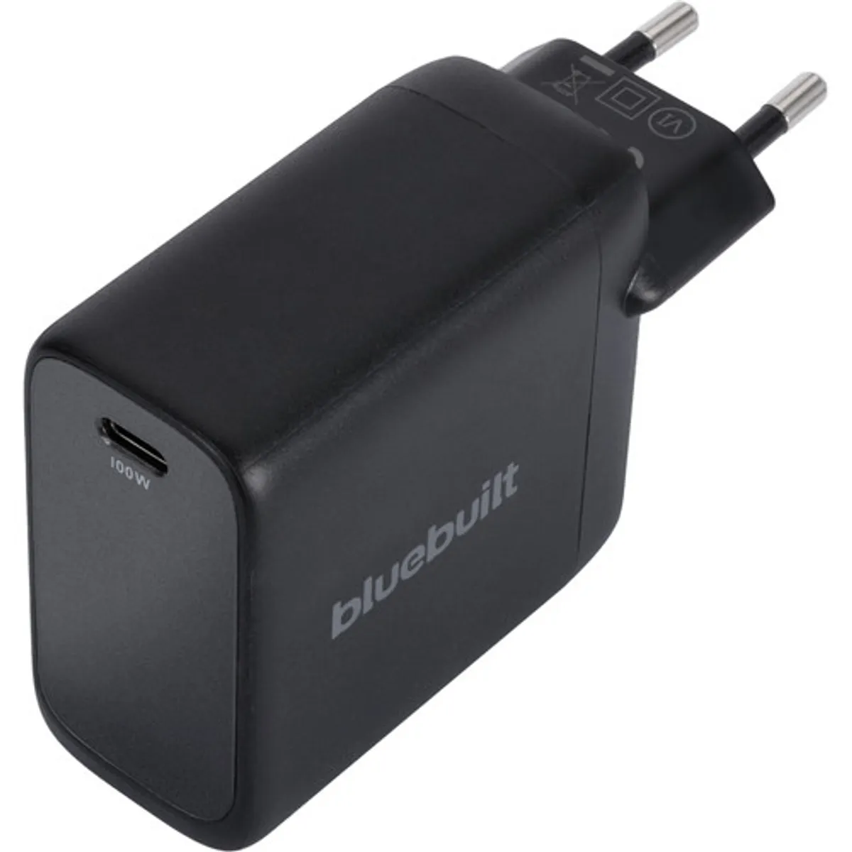 BlueBuilt 100W GaN Usb C Oplader Zwart