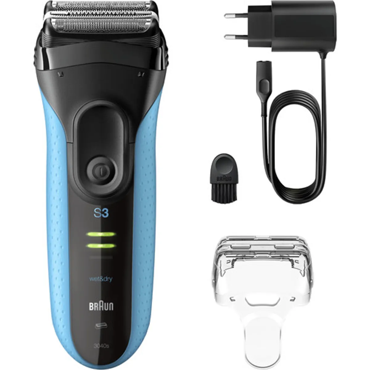 Braun Series 3+ 3040S Blauw