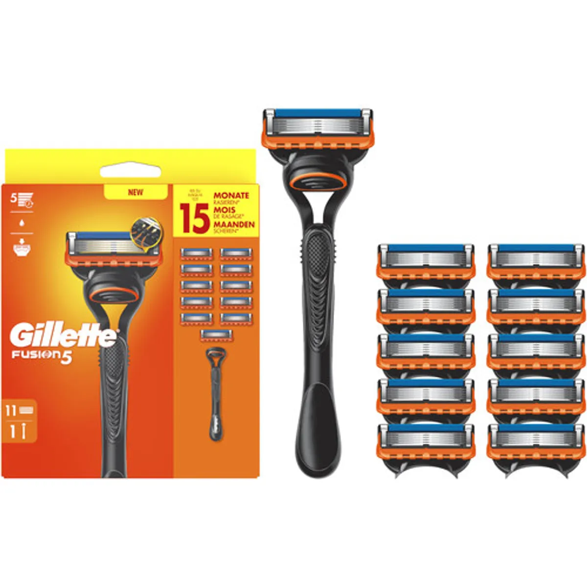 Gillette Fusion5 + 11 Navulmesjes