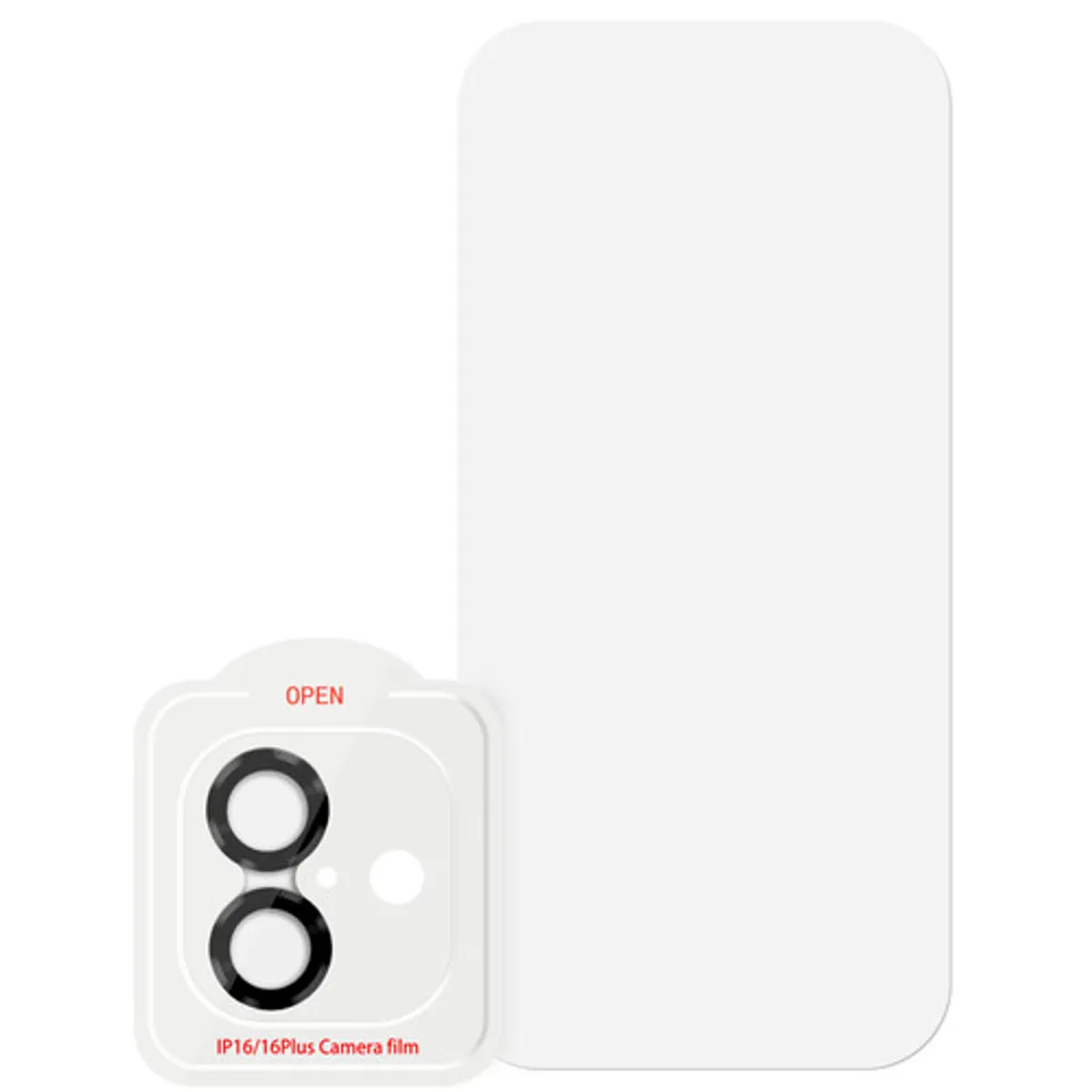 BlueBuilt Apple iPhone 16 Plus Screenprotector Glas + Camera Lens Protector