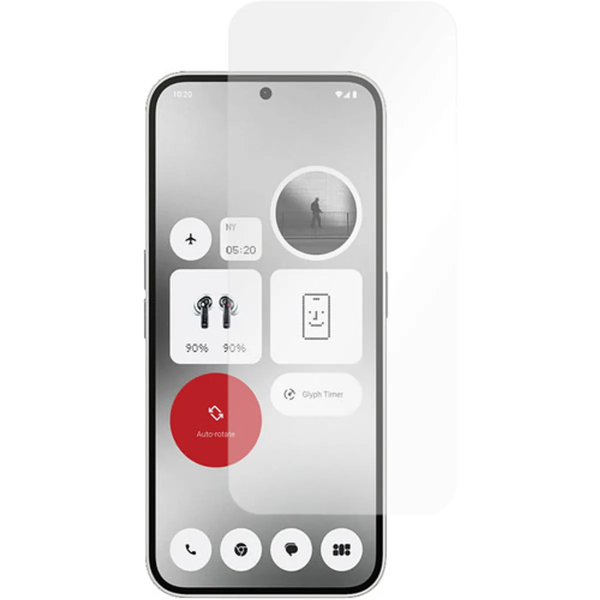 Just In Case Nothing Phone (2a) Tempered Glass Screenprotector Transparant