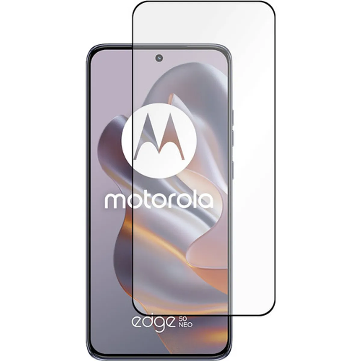 Just In Case Tempered Glass Motorola Edge 50 Neo Screenprotector Zwart