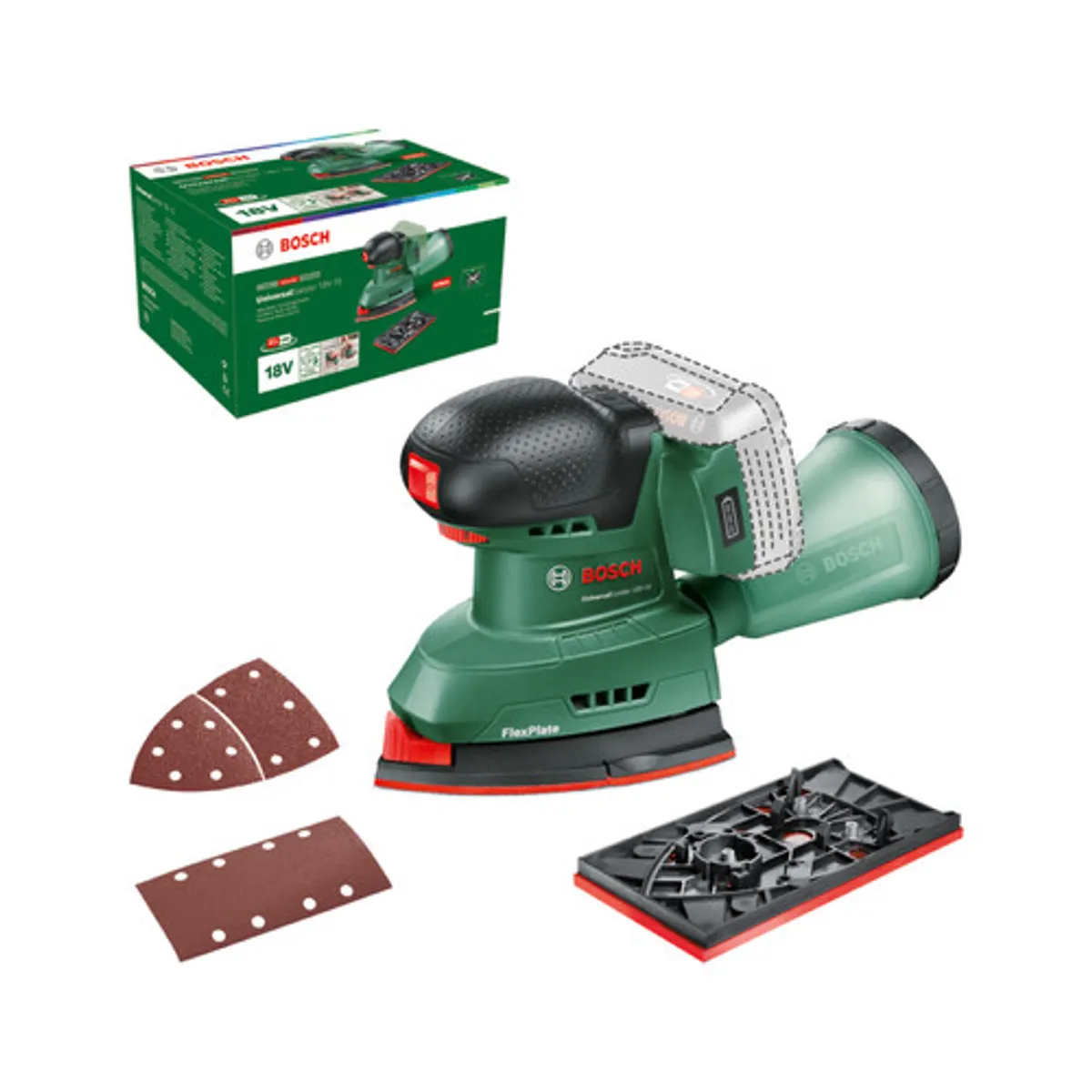Bosch Universal Sander 18V-10 (zonder accu)