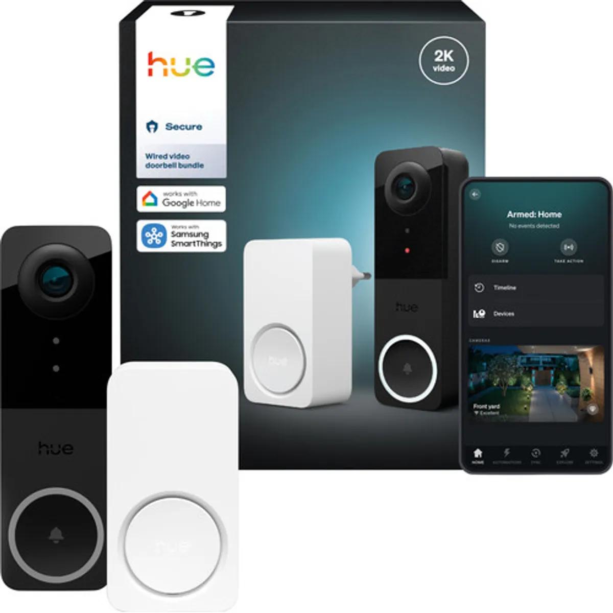 Hue Secure Bedrade Videodeurbel + Chime