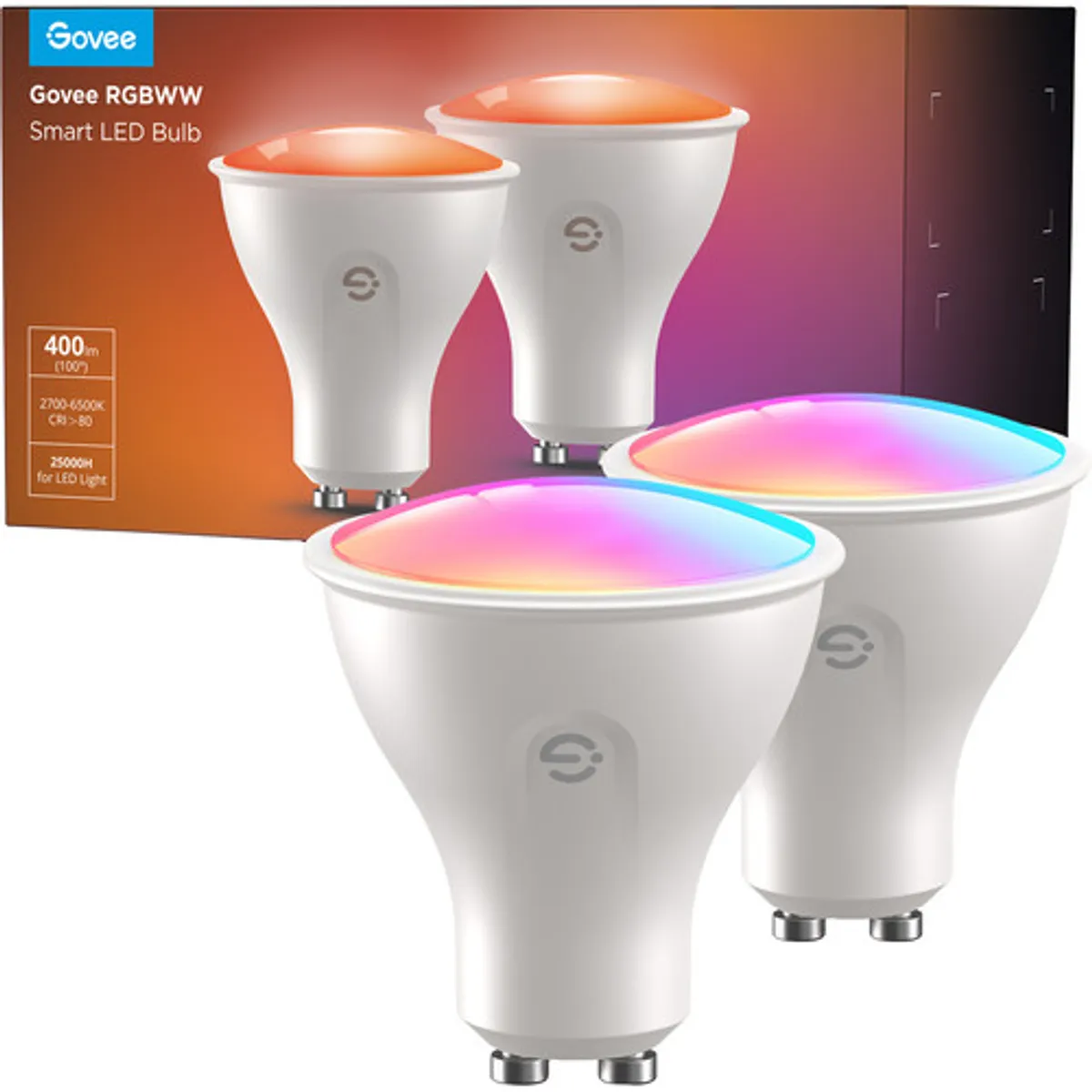 Govee Wit en Gekleurd Licht GU10 2-pack
