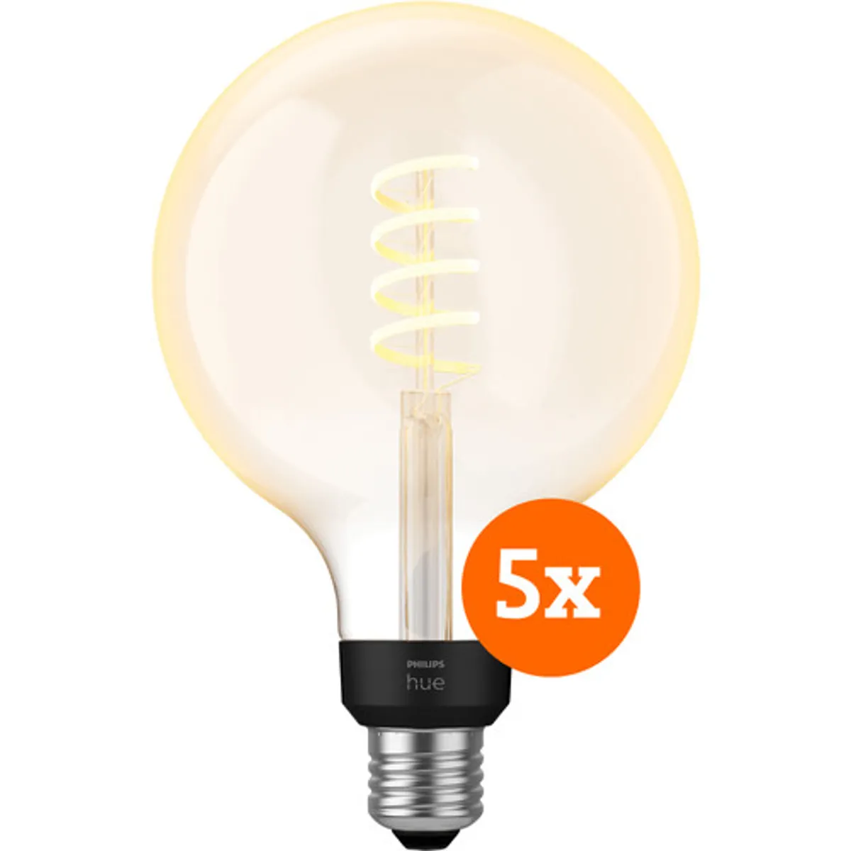 Philips Hue Filament White Ambiance Globe XL 5-pack