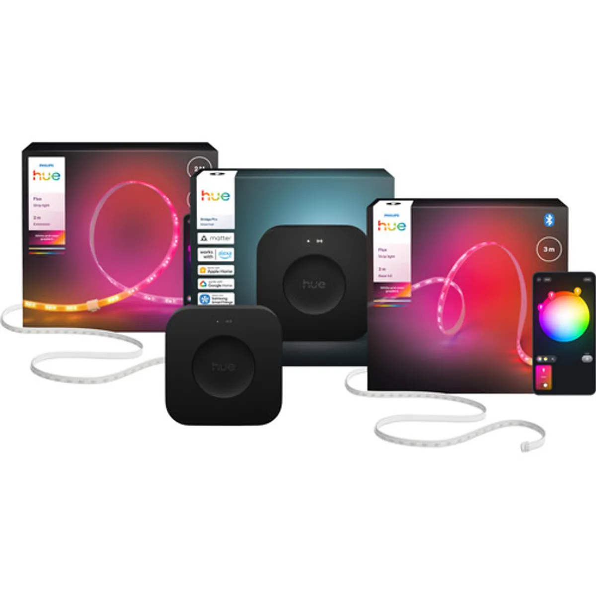 Philips Hue Flux Led Strip 5 meter + Bridge Pro