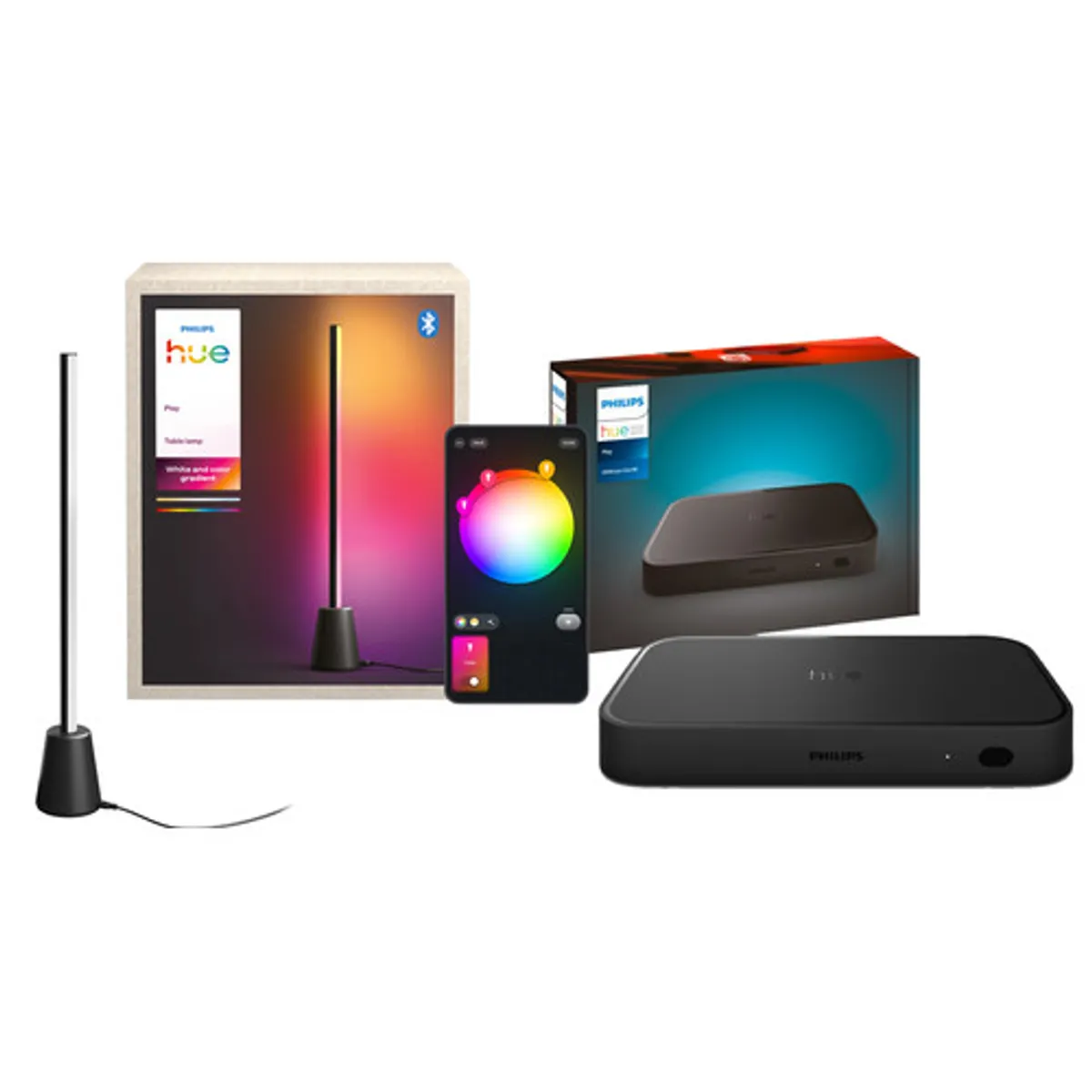 Philips Hue Play Tafellamp White and Color + HDMI Sync Box 8K
