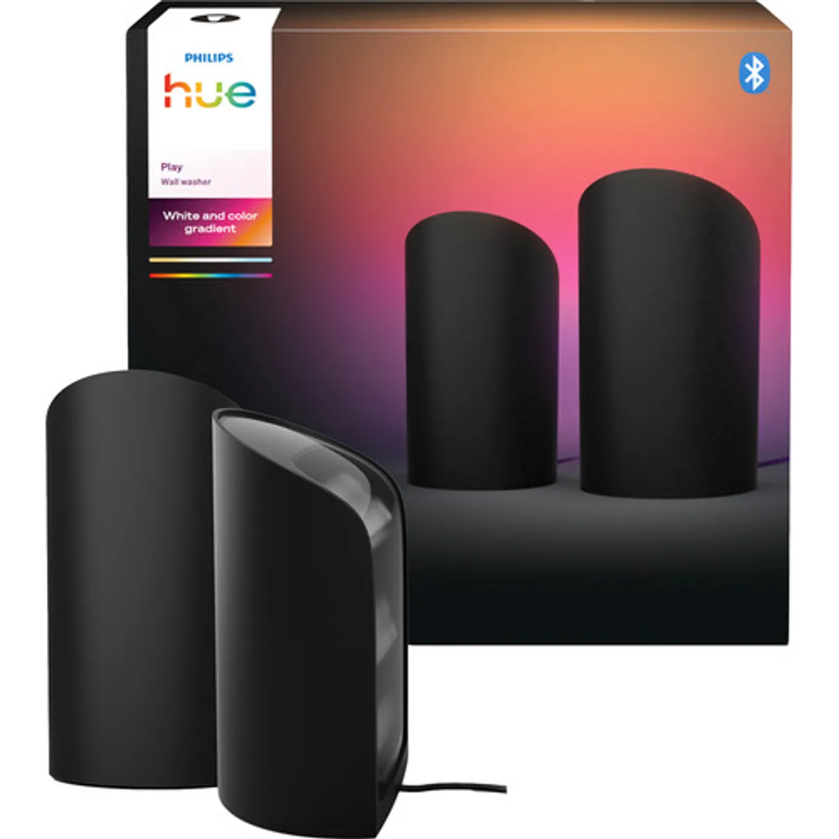 Philips Hue Play Wall Washer Zwart - 2-pack