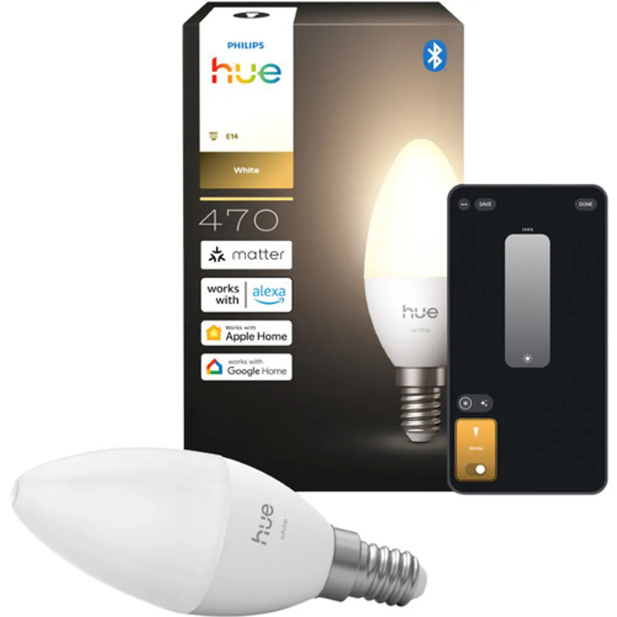 Philips Hue Kaarslamp White E14 Losse lamp