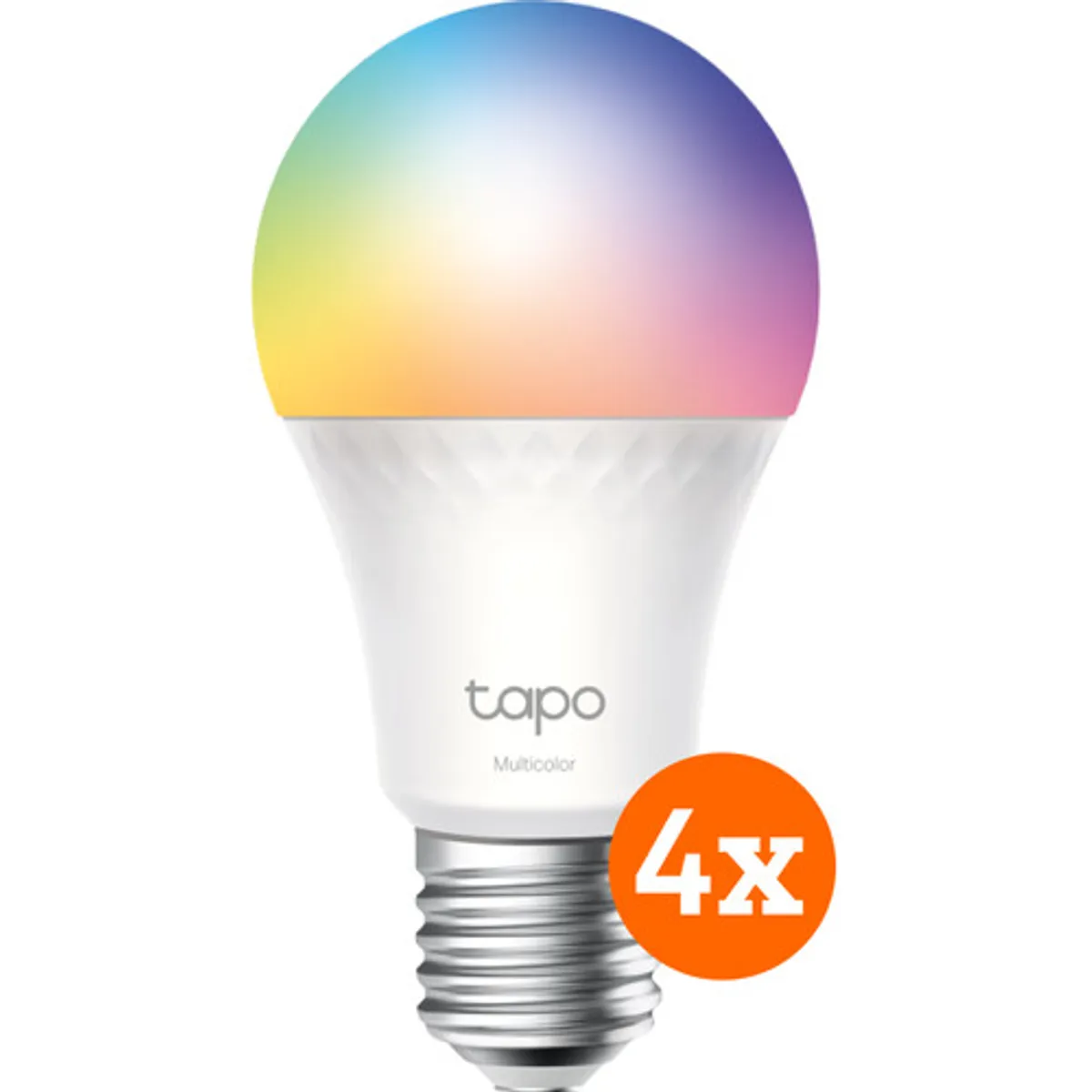 TP-Link Tapo L535E - Wit en Gekleurd Licht - E27 - 4-pack