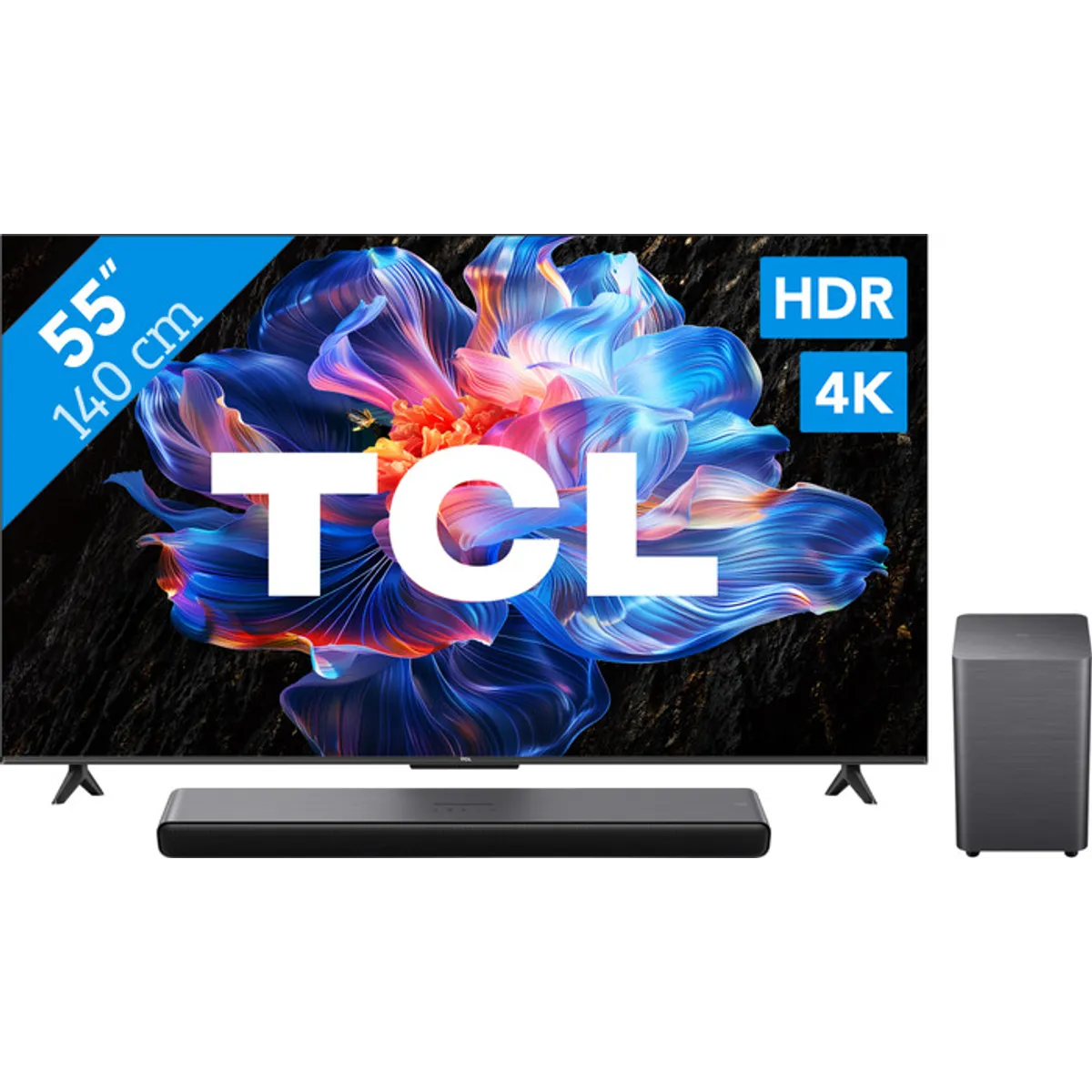 TCL 55" Led P61K 4K (2025) + TCL S55H 2.1 Soundbar