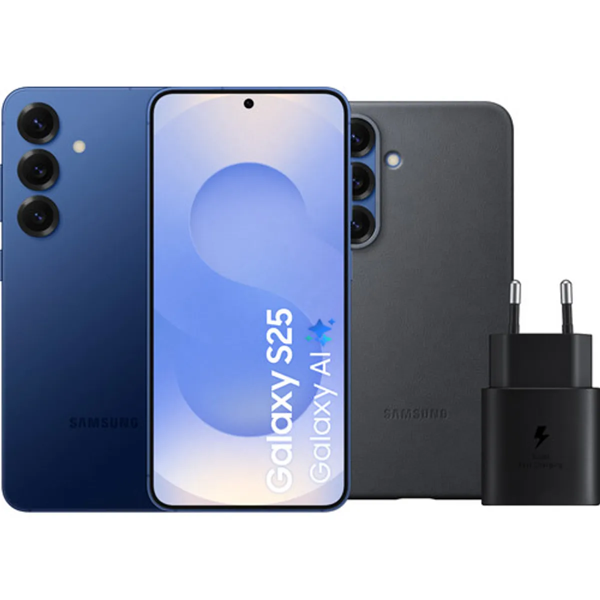 Samsung Galaxy S25 512GB Donkerblauw 5G + Accessoirepakket