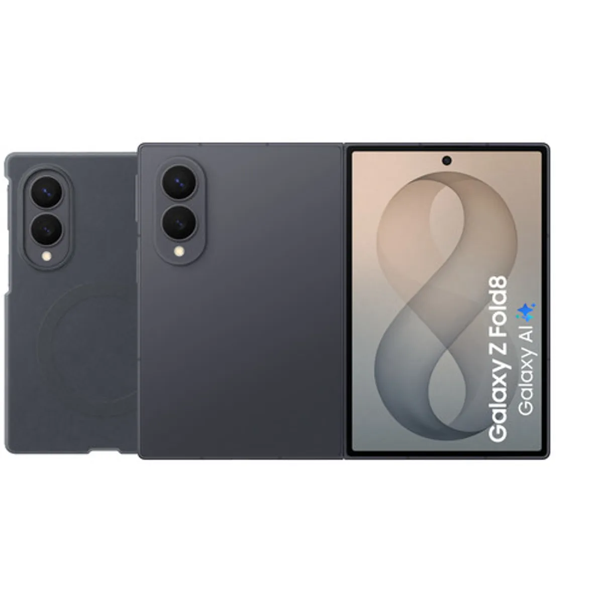 Samsung Galaxy Z Fold 8 512GB Zwart 5G + Siliconen Back Cover met Magneet Zwart