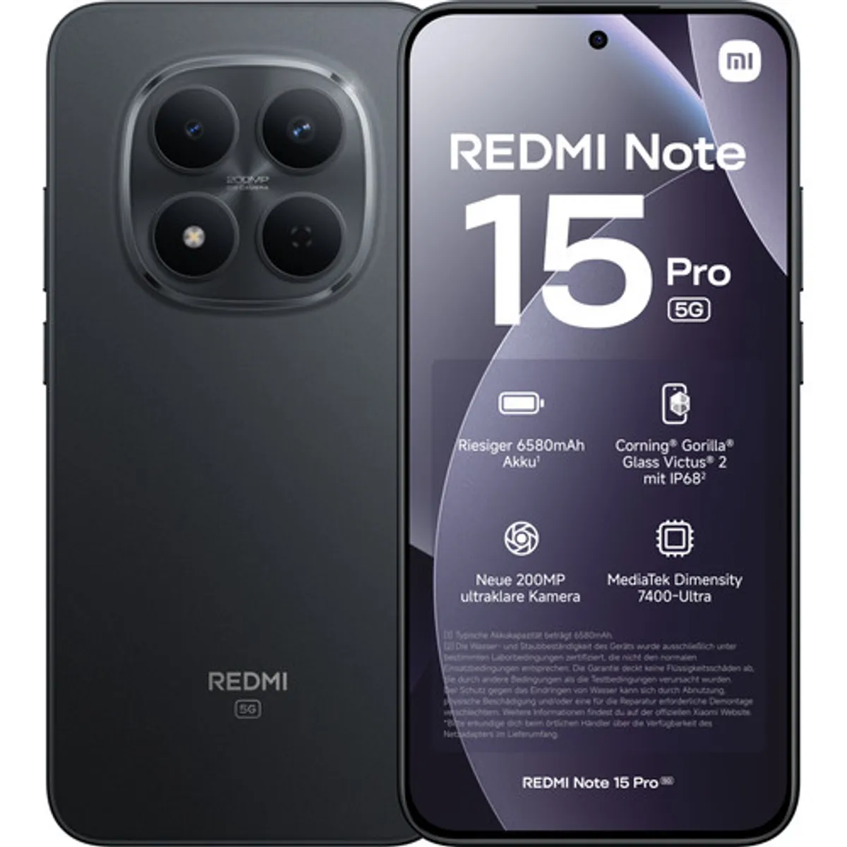 Redmi Note 15 Pro 256GB Zwart 5G