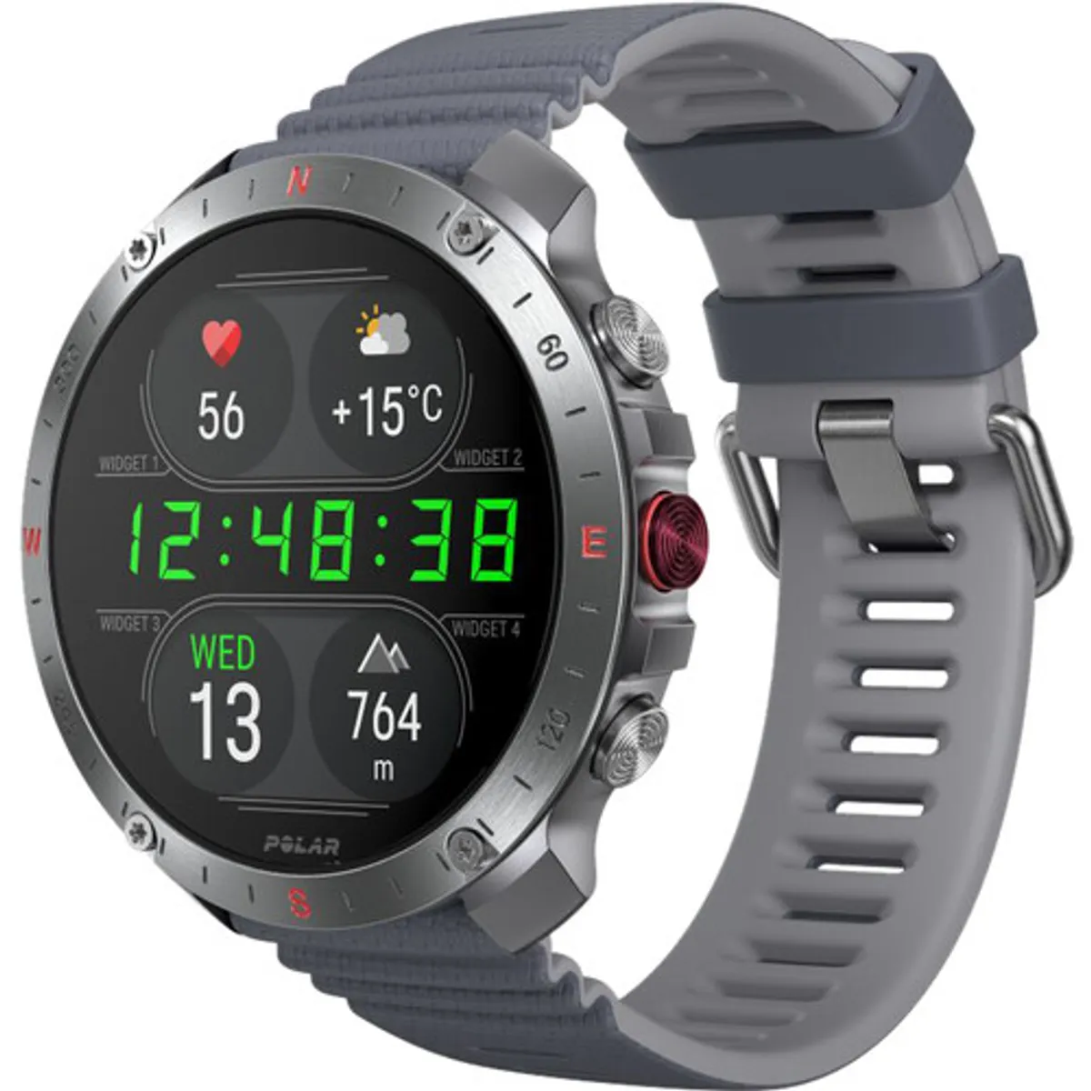 Polar Grit X 2 Pro Zilver