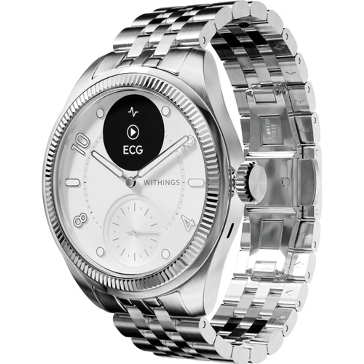 Withings ScanWatch Nova Brilliant Titanium Zilver 39mm