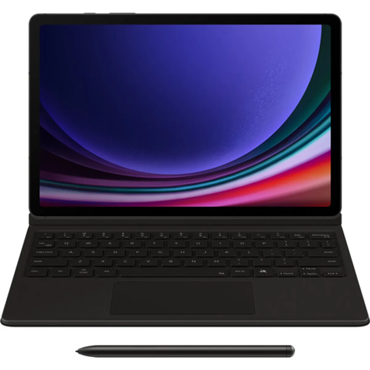 Samsung Galaxy Tab S9/S9 FE/S10 FE/S10 Lite Toetsenbord Hoes QWERTY Zwart
