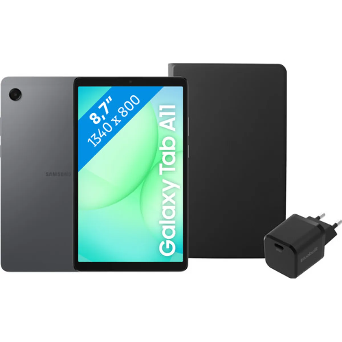 Samsung Galaxy Tab A11 8,7 inch 128GB Wifi Grijs + Basis Accessoirepakket