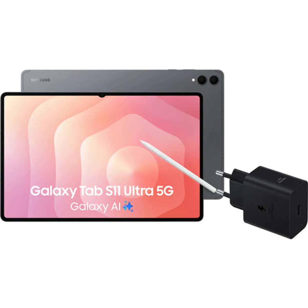 Samsung Galaxy Tab S11 Ultra 14,6 inch 512GB Wifi en 5G Grijs + Oplaadpakket
