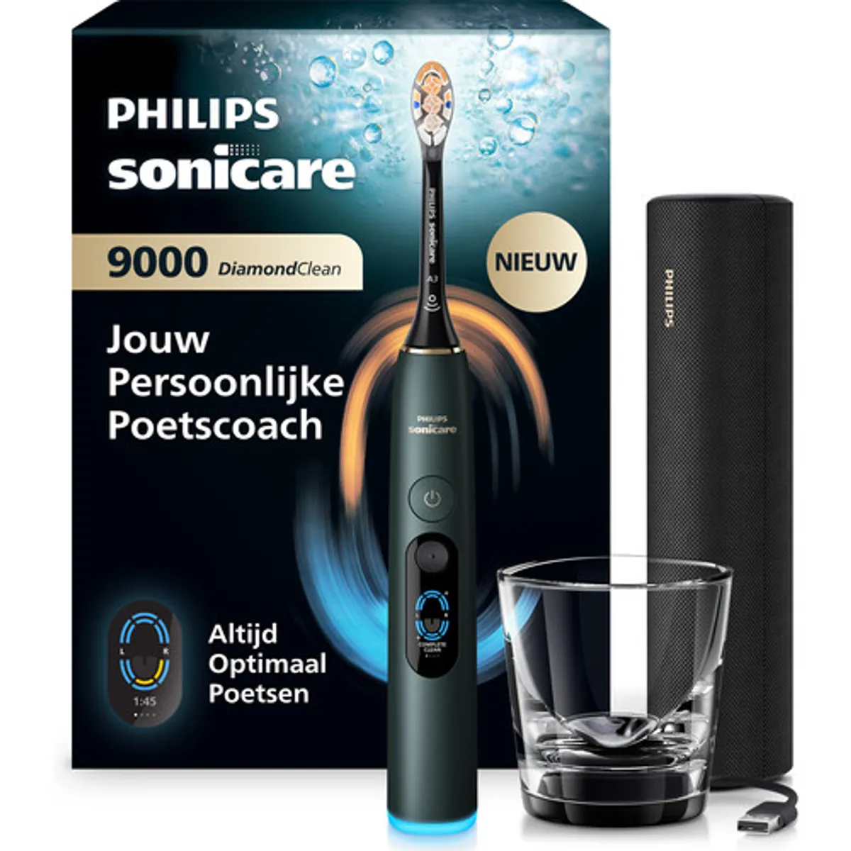 Philips Sonicare Series 9000 HX9213/84 Groen