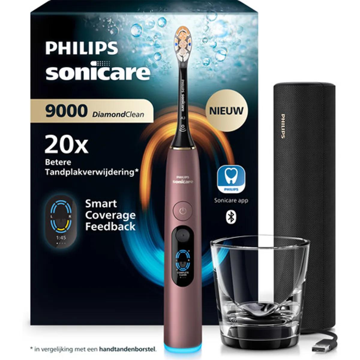 Philips Sonicare Series 9000 HX9213/85 Brons