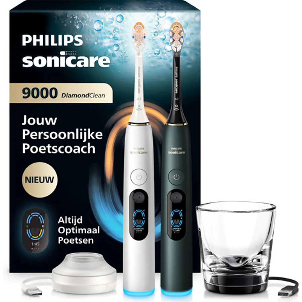 Philips Sonicare Series 9000 HX9216/89 Duopack