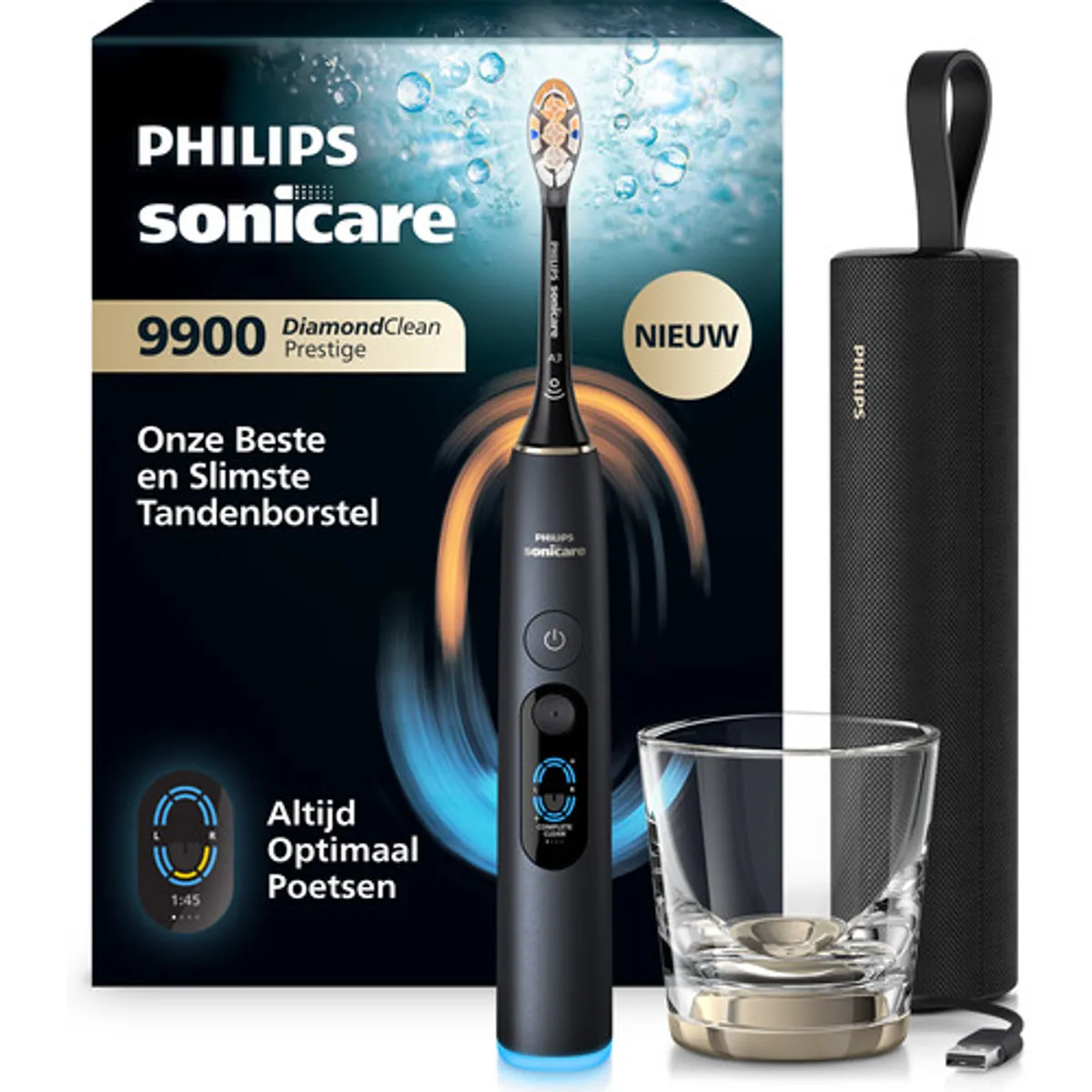 Philips Sonicare Series 9900 HX9813/92 Zwart