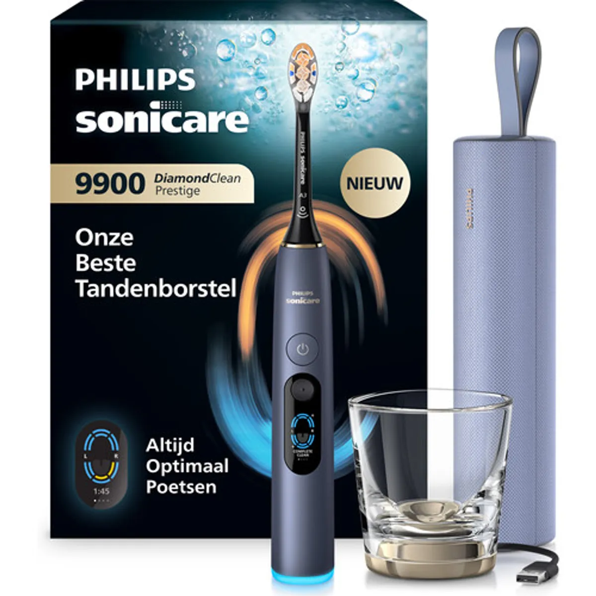 Philips Sonicare Series 9900 HX9813/98 Blauw