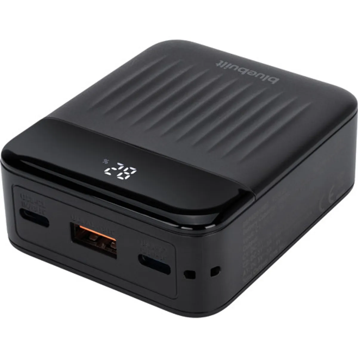 BlueBuilt Power Bank 10.000 mAh met Snelladen Zwart