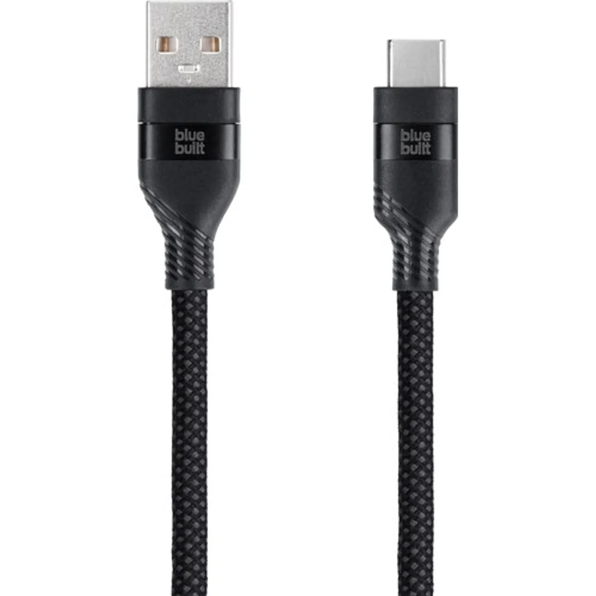 BlueBuilt Usb A naar Usb C Kabel 1,5m Nylon Zwart