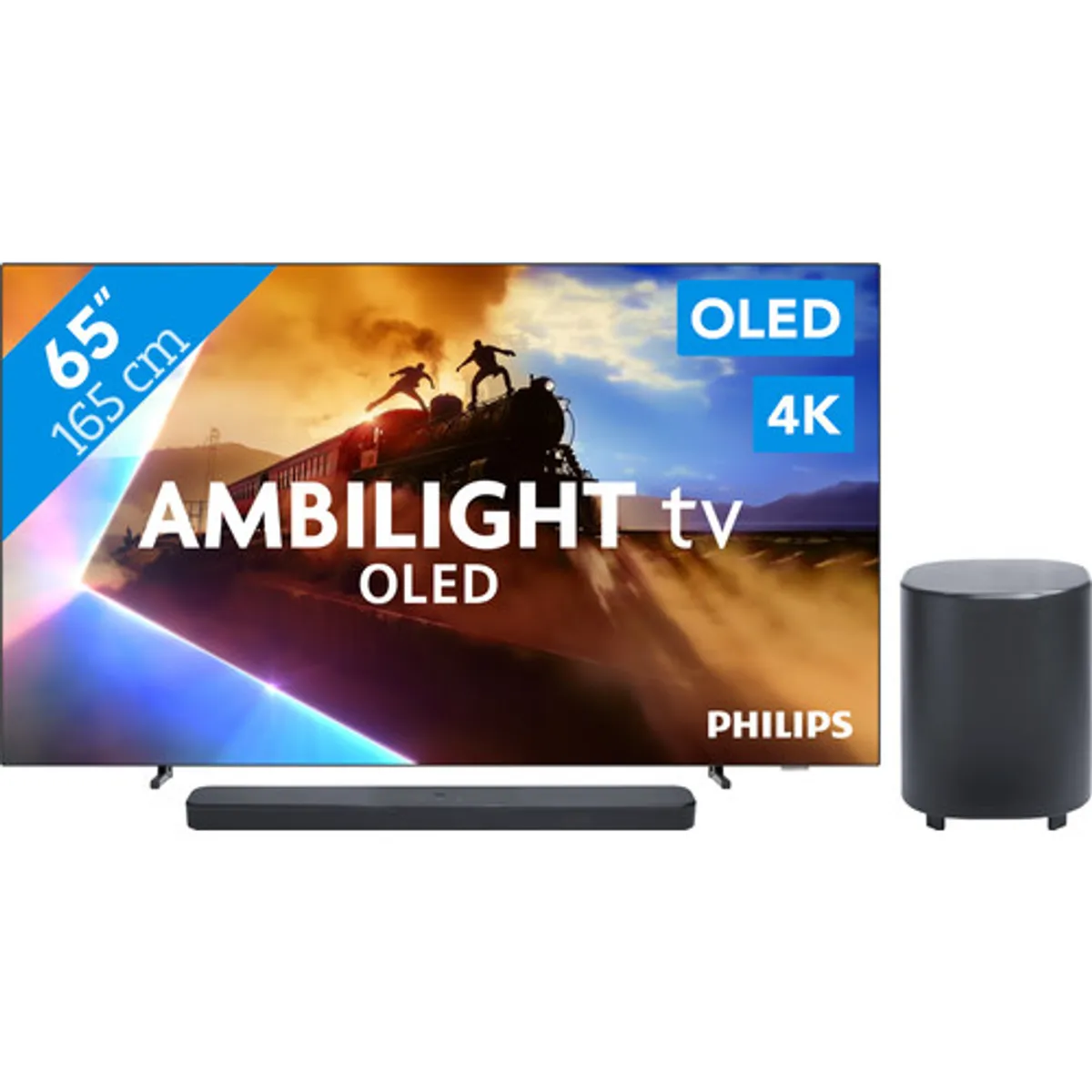 Philips Ambilight 65'' OLED760 4K (2025) + JBL Bar 500 MK2 Zwart