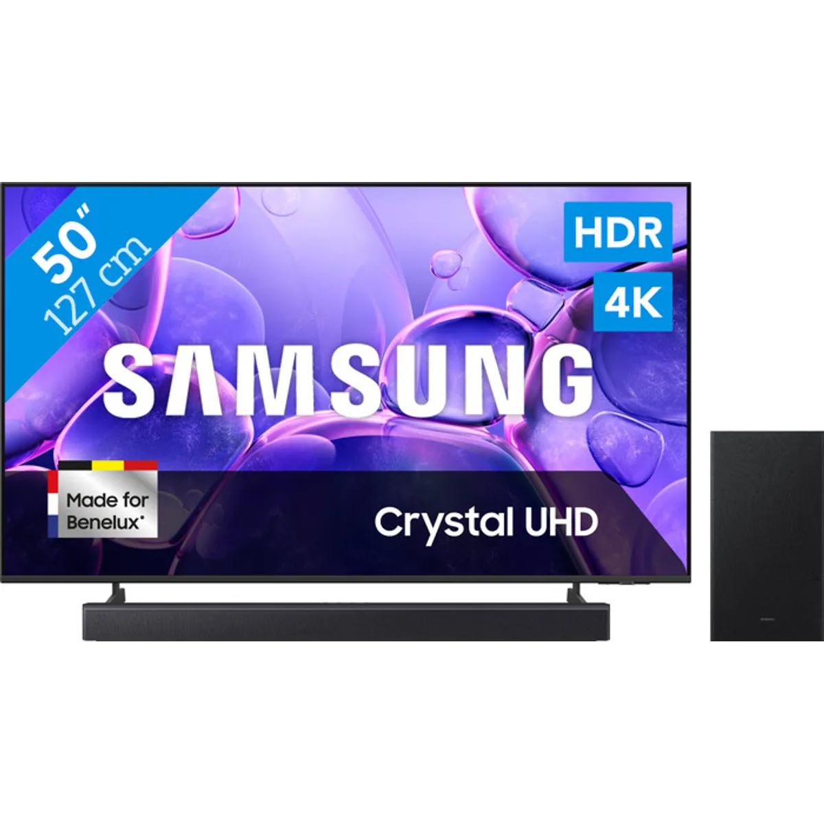 Samsung 50" Crystal UHD U8070F 4K (2025) + Samsung HW-B450F (2025)