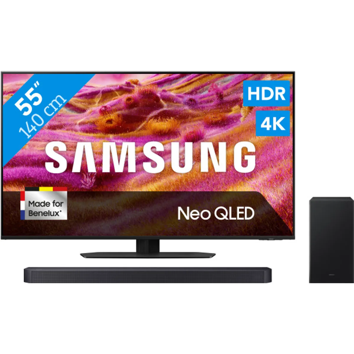 Samsung 55" Neo QLED QN90F 4K (2025) + Samsung HW-B750F (2025)