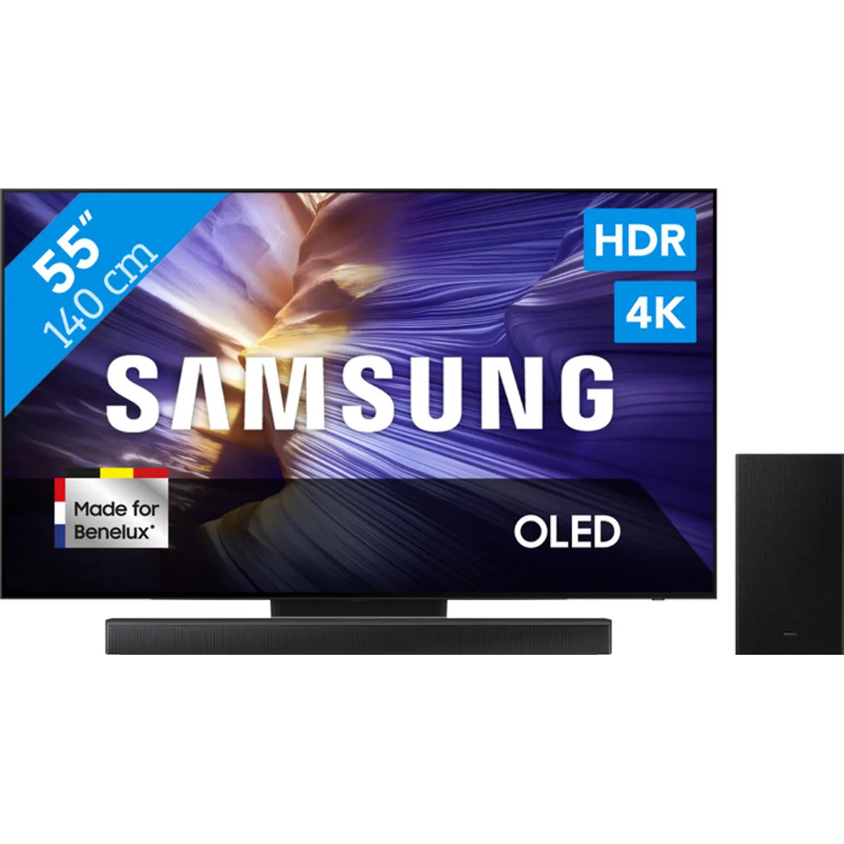 Samsung 55" OLED S90F (2025) + Samsung HW-B66CF Zwart