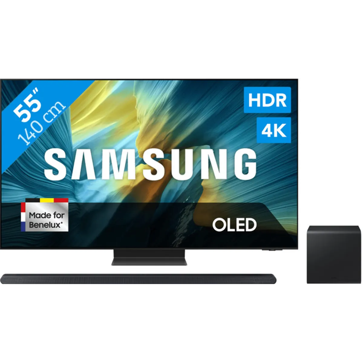 Samsung 55" OLED S95F 4K (2025) + Samsung HW-S800D Zwart