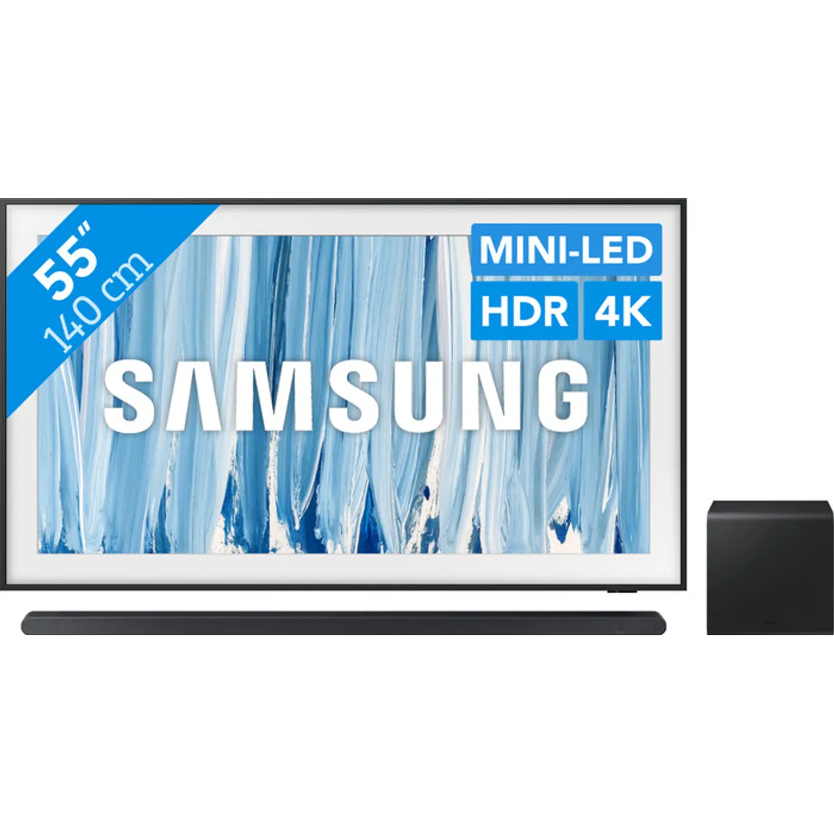 Samsung 55" The Frame Pro (2026) + Samsung HW-S800D Zwart (2024)