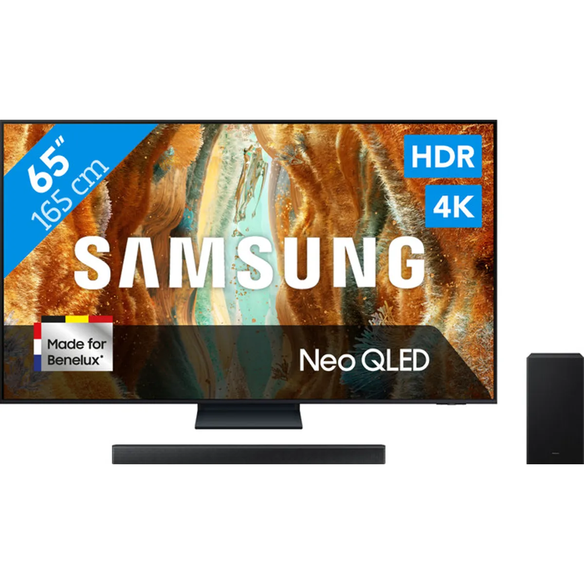 Samsung 65" Neo QLED QN73F 4K (2025) + Samsung HW-B750F (2025)