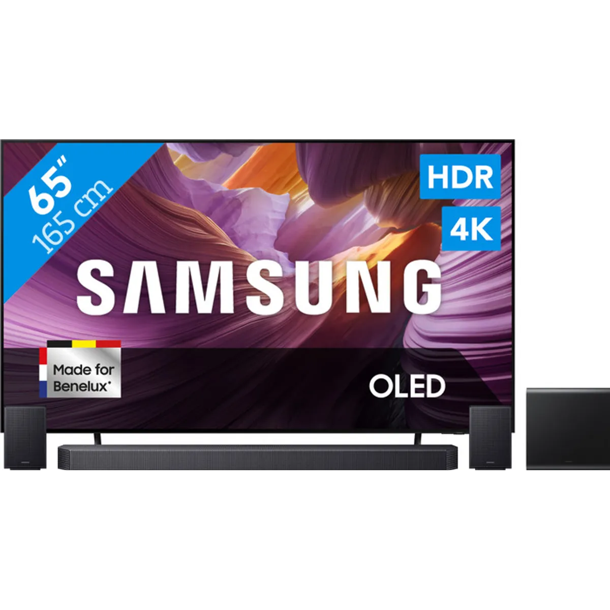 Samsung 65" OLED 4K S85F (2025) + Samsung HW-Q930F Zwart