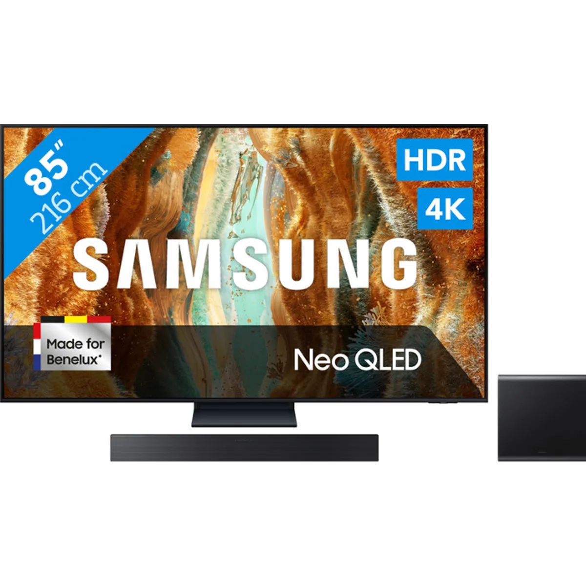 Samsung 85" Neo QLED QN73F 4K (2025) + Samsung HW-QS700F (2025)