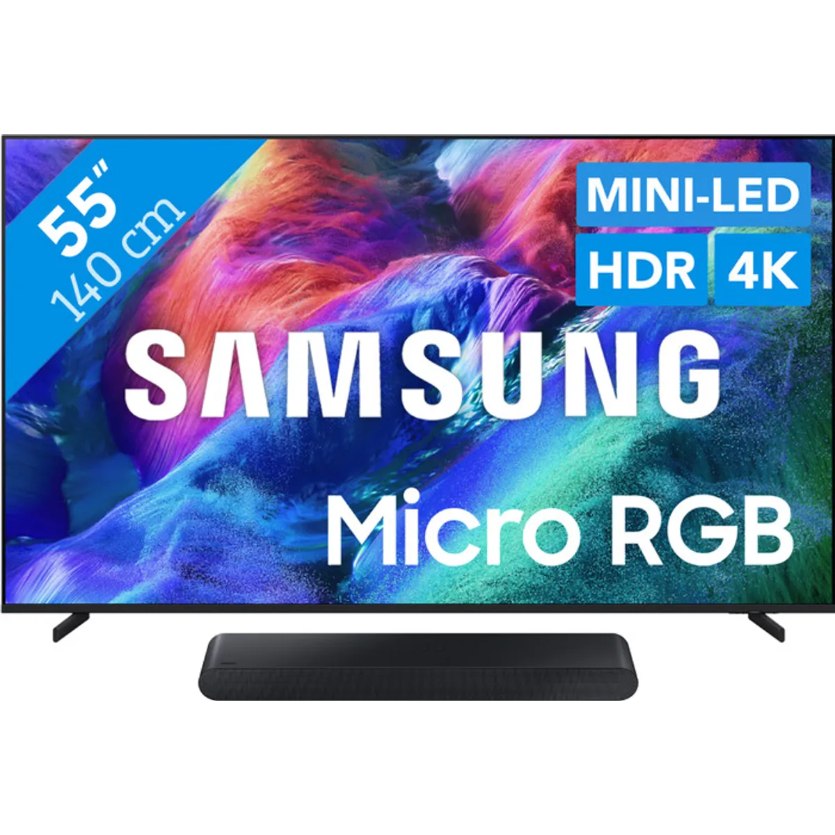 Samsung Micro RGB 55" R85H (2026) + Samsung HW-S60D Zwart (2024)