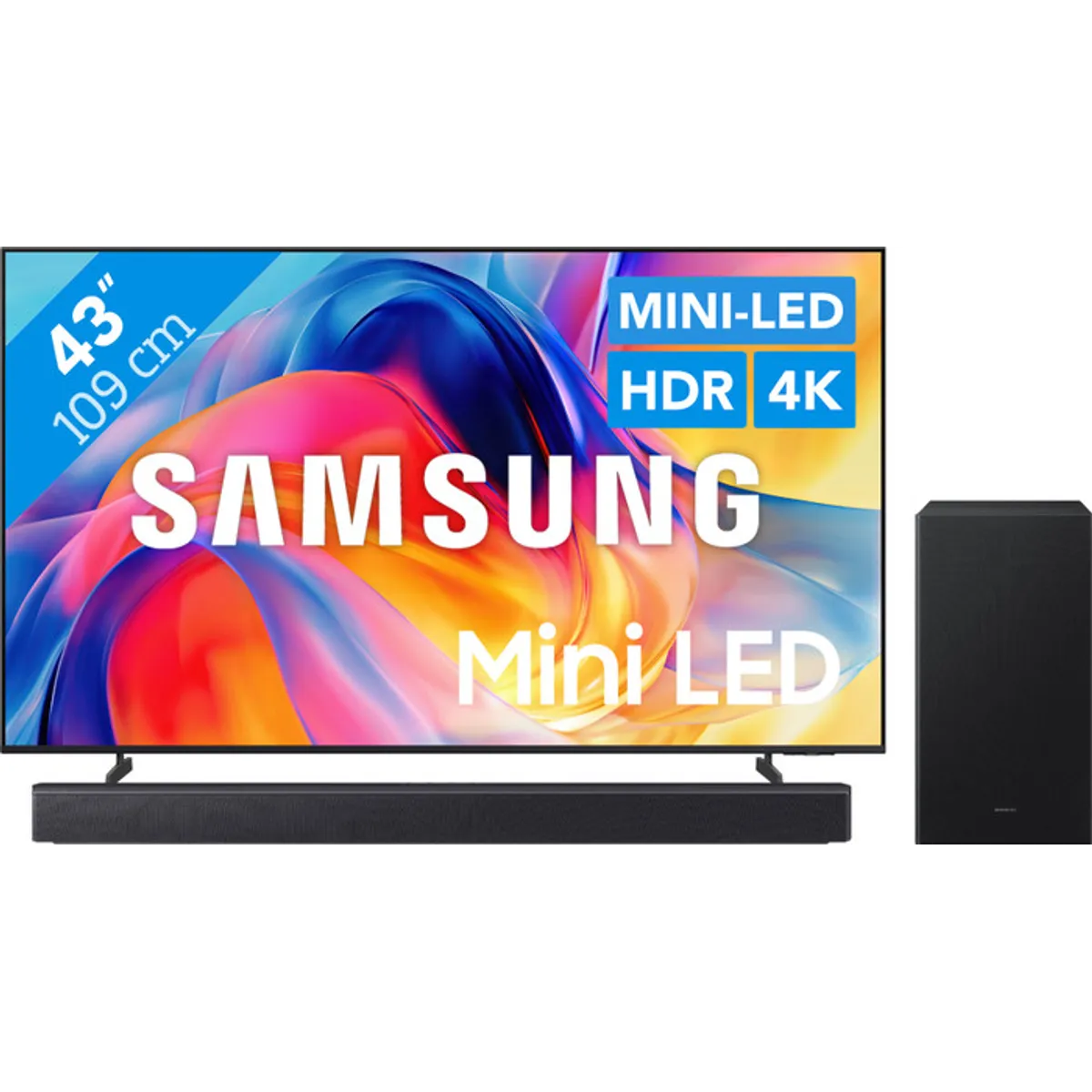 Samsung Mini-led 43" M73H (2026) + Samsung HW-B450F (2025)