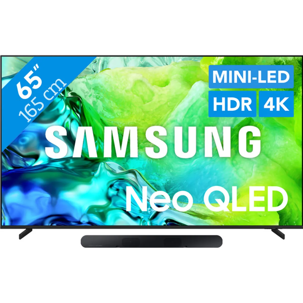 Samsung Neo QLED 65" QN80H (2026) + Samsung HW-S60D Zwart (2024)